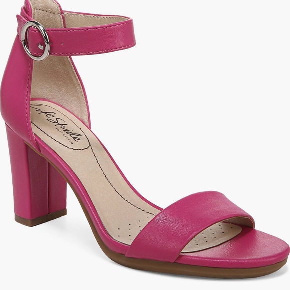 LifeStride Averly ankle strap block heel sandal size 8wide - Picture 3 of 6